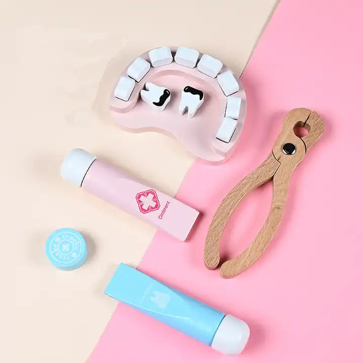 Wooden Children's Doctor Toy Set