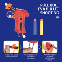 Thumbnail for Manual 8Pcs Foam Darts Bullet Gun