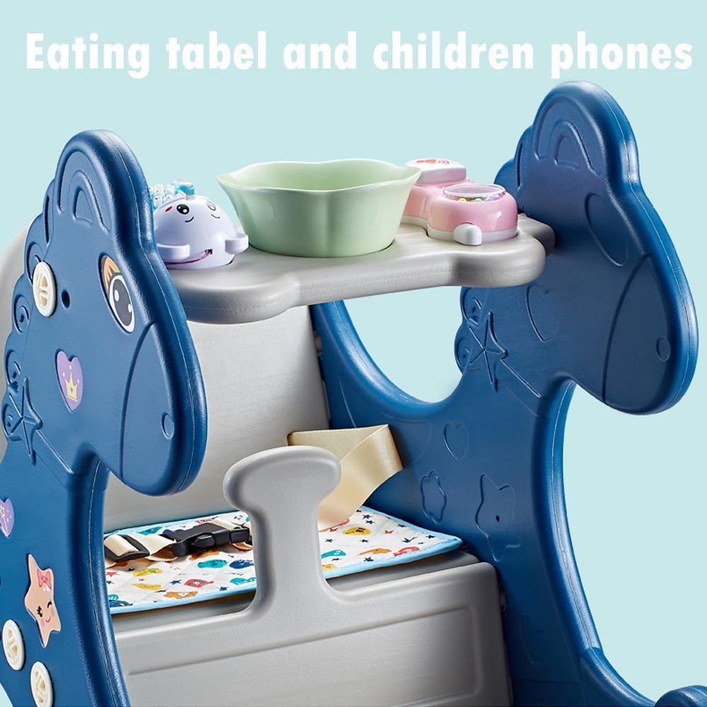 3in1 Multi-functional Baby Rocking Horse Chair - Blue