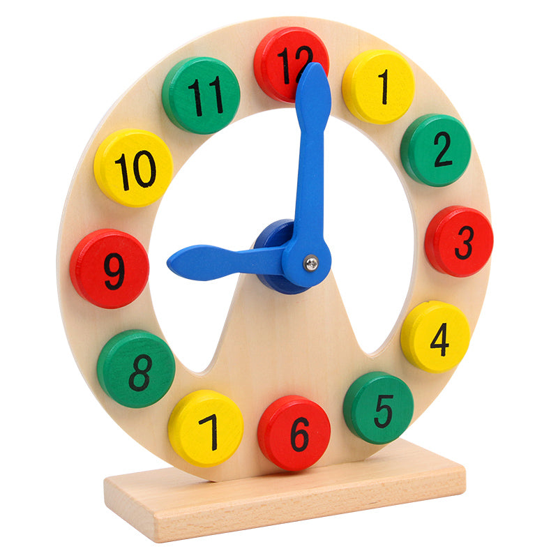 Classic Educational Wooden Clock