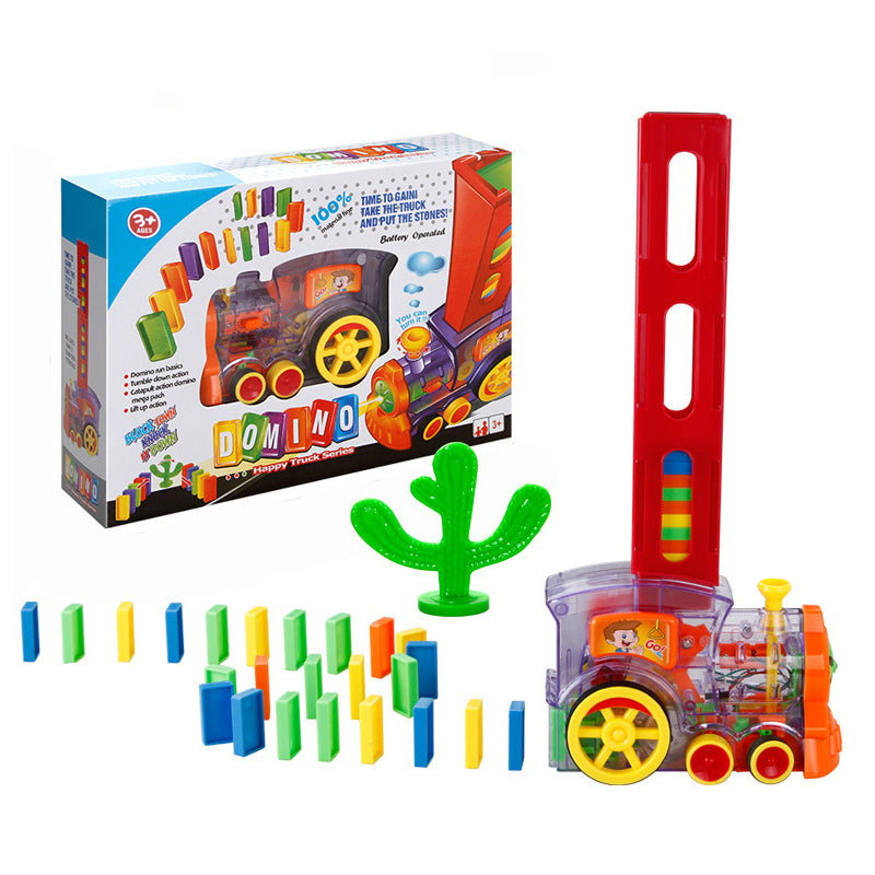 Domino Electric Train with 80 Pcs Domino