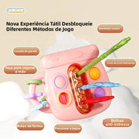 Baby Bottle Shaped Pull Rope & Teether Toy