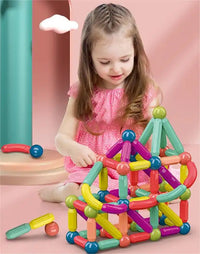 Thumbnail for 64Pcs Magnetic Puzzle Sticks Set