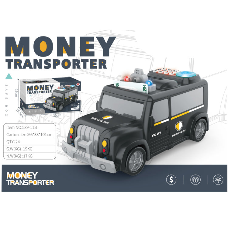 Piggy Bank Money Transporter Car with Password & Fingerprint