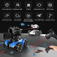 RC Laser Control Multi-functional Bubble & Soft Bullet Shooting Tank