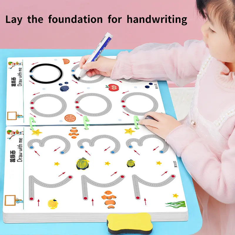 64Pcs Reusable Activity Tracing Book