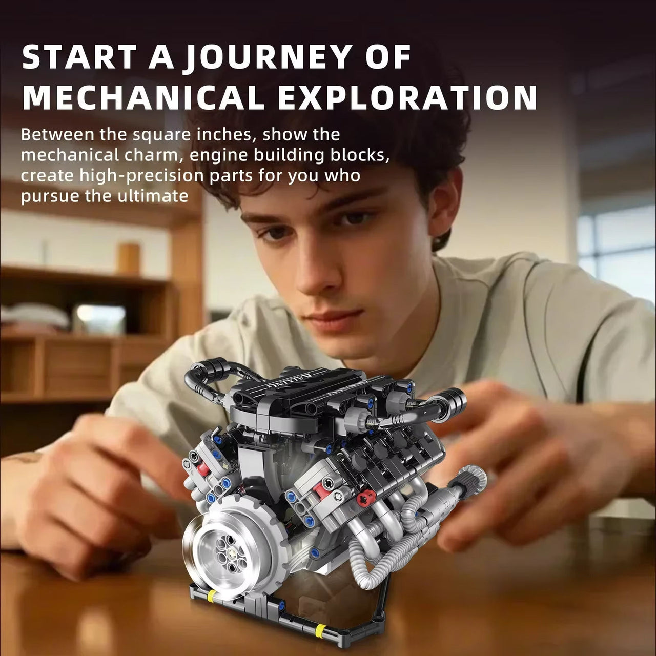 RC Engine Power Lego Bricks Model
