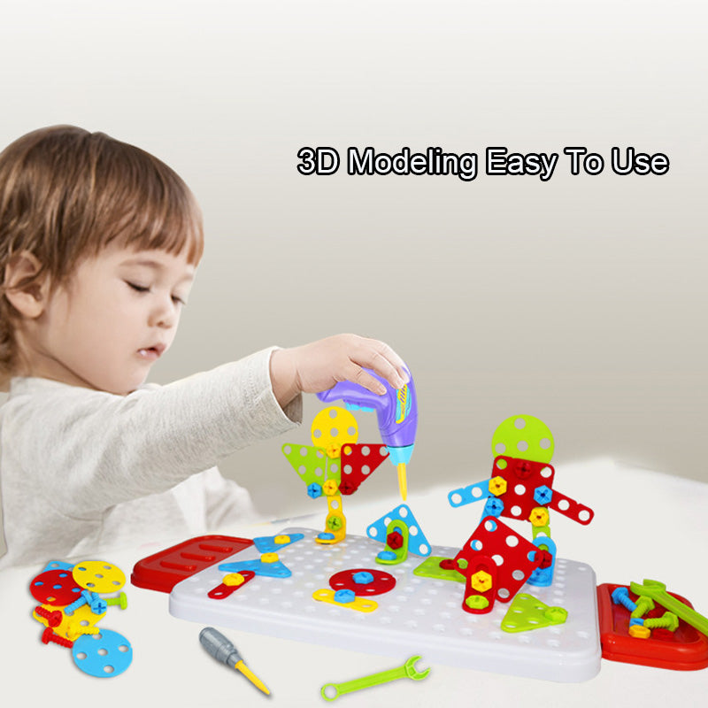 Pretend Play Realistic Creative Drill Tool Box