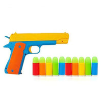 Semi-Automatic Classic Gun Toy Pistol Soft Bullet Revolver