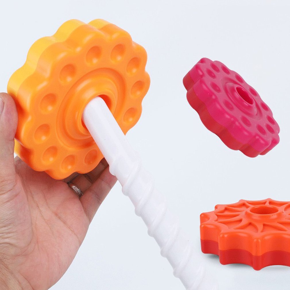 Rainbow Stacking Spinning Tower