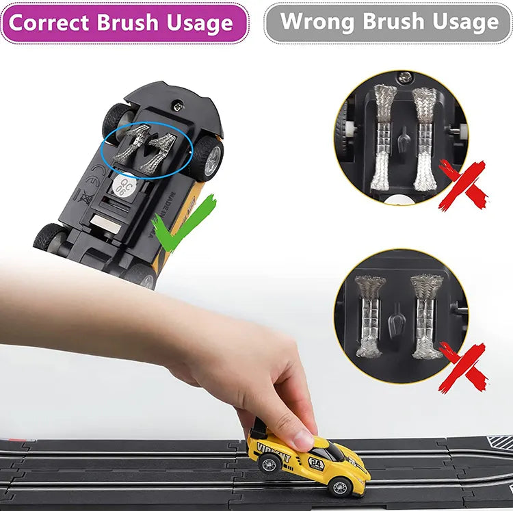 1:64 Electric Elevator Slide Slot Car Racing Set