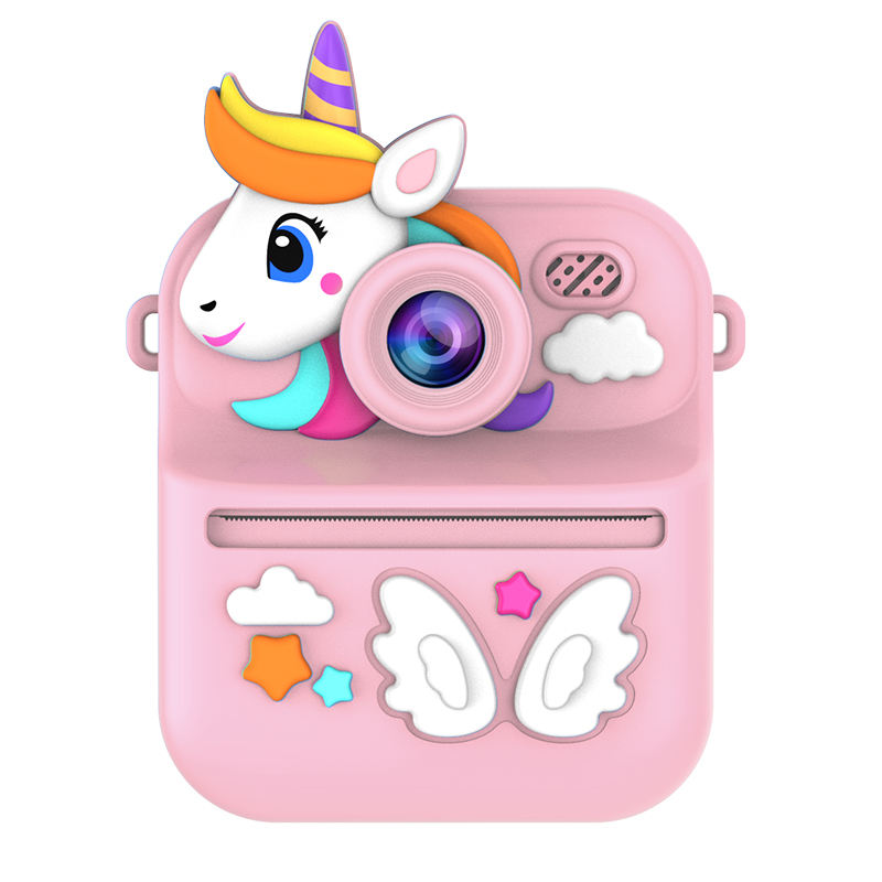 Kids  Unicorn Themed Instant Print Camera With Silicon Case