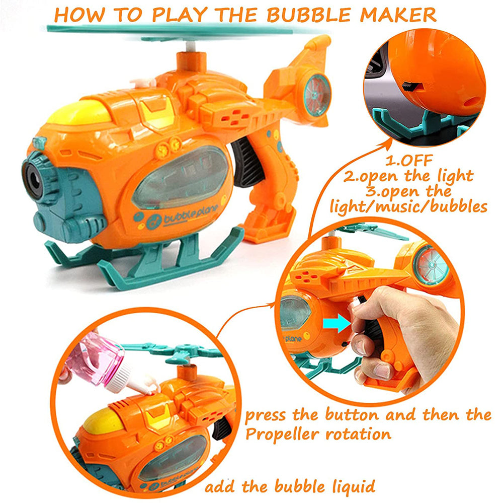 Airplane Bubble Gun Toy for Children