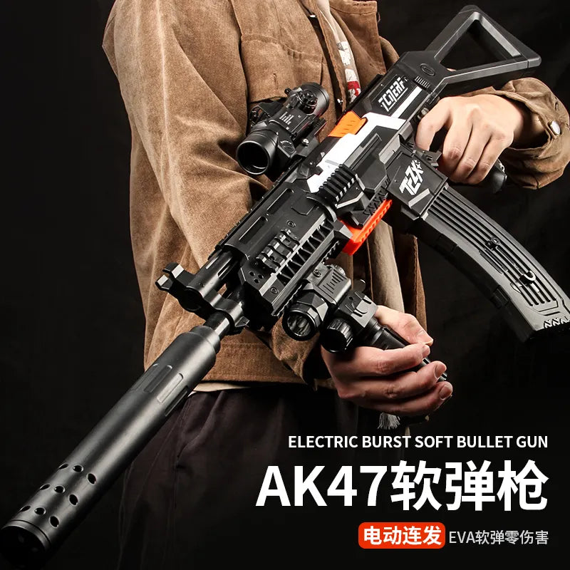 AK47 Shell Throwing Soft Bullet Gun