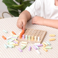 Wooden Montessori Counting Sticks Board
