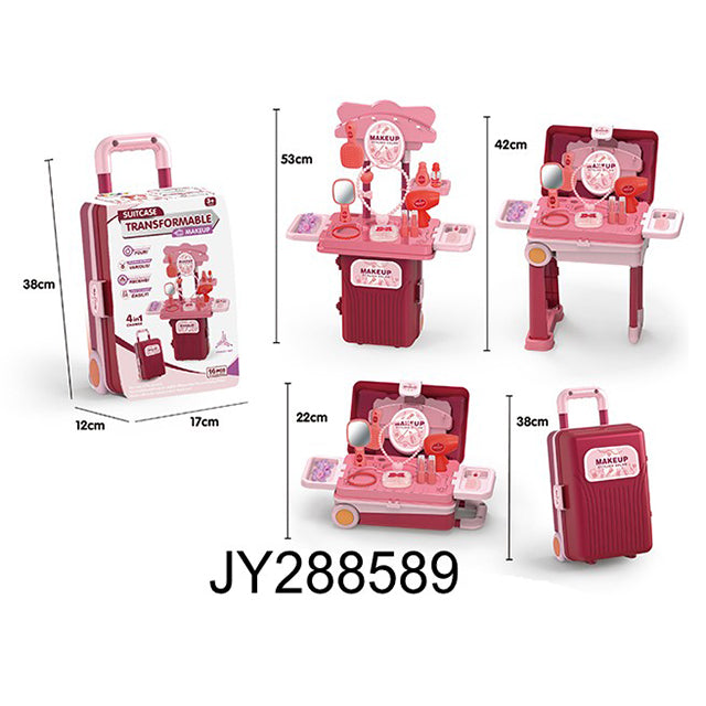 4-in-1 Transformable Makeup Suitcase
