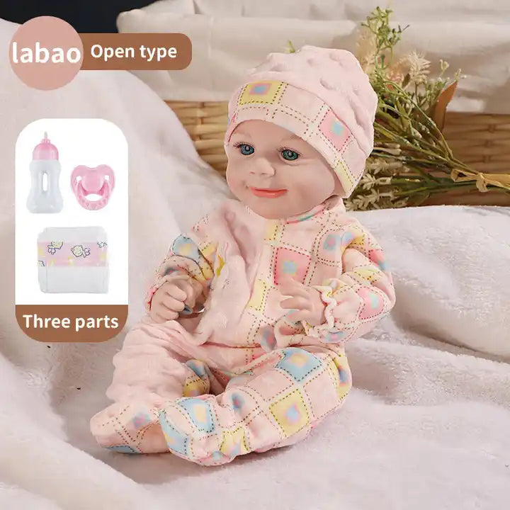 Vinyl Silicon Newborn Baby Doll With Accessories