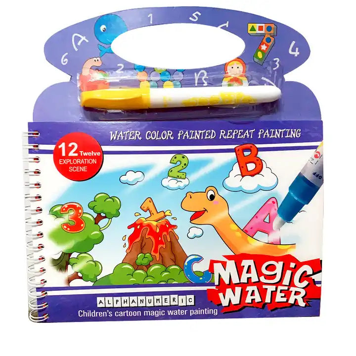 Magic Water Paint Book With Pen - Assortment