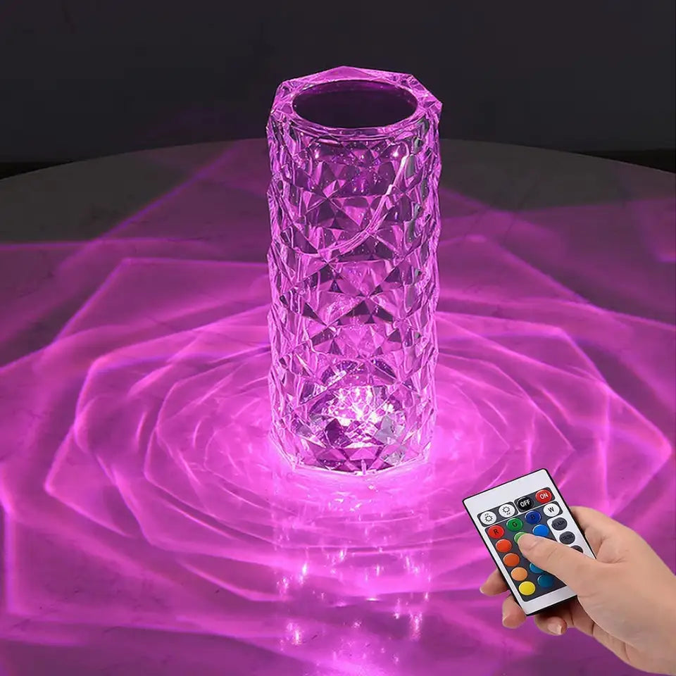 Crystal Table Lamp-USB Charging & Touchable