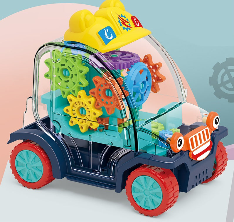 New Cartoon Gear Car with Lights & Sound