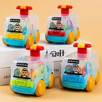 ABS Transparent Body Push & Go Gear Bus