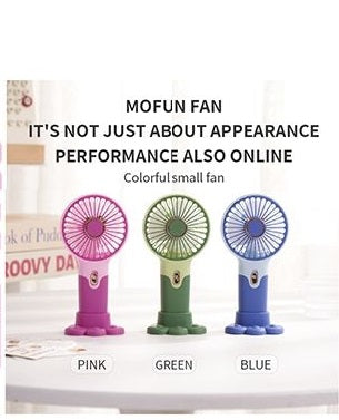 Rechargeable Handheld & Desktop Fan With Base