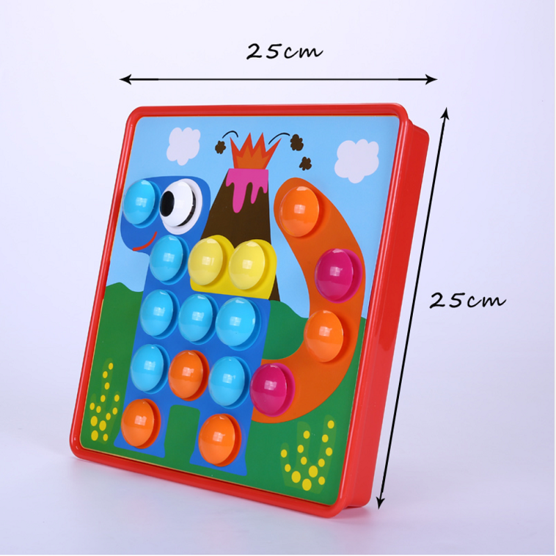 3D Puzzle Buttons Educational Toy