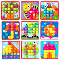 3D Puzzle Buttons Educational Toy