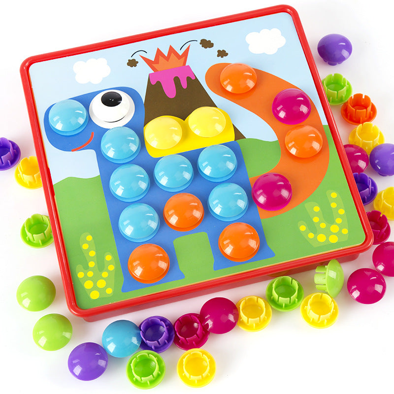 3D Puzzle Buttons Educational Toy