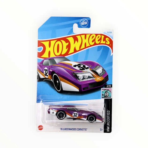 Hot Wheels Diecast '76 Greenwood Corvette Model