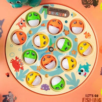 Electric Rotation Musical Zoo Fishing Game - Pink