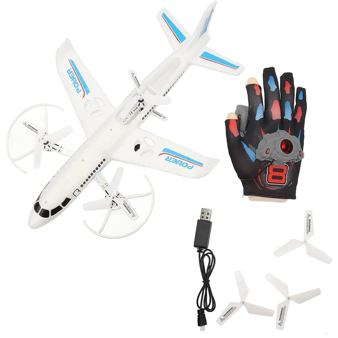 2.4GHz Kinetic Sensing Glove Control Flying Airplane