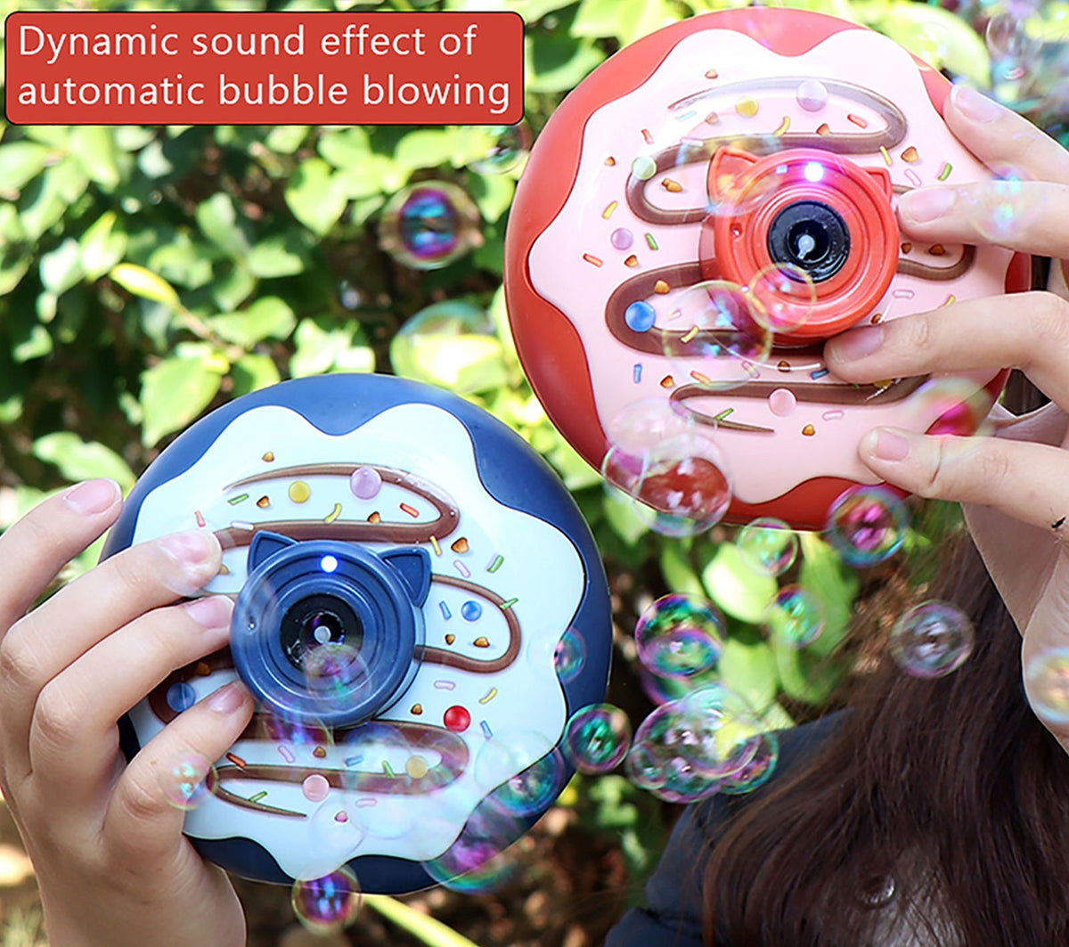 Children's Electric Donut Bubble Machine