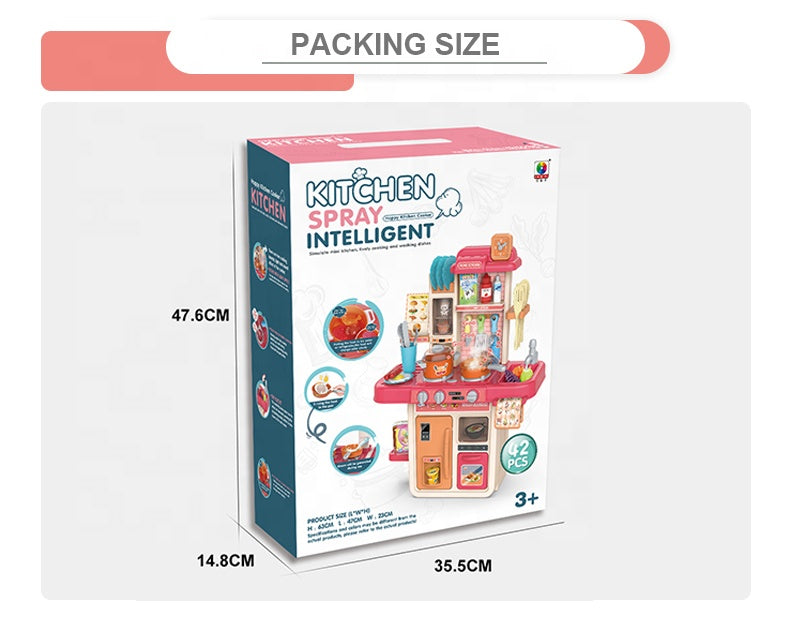 Pretend Play Simulation Kitchen Set 42pcs