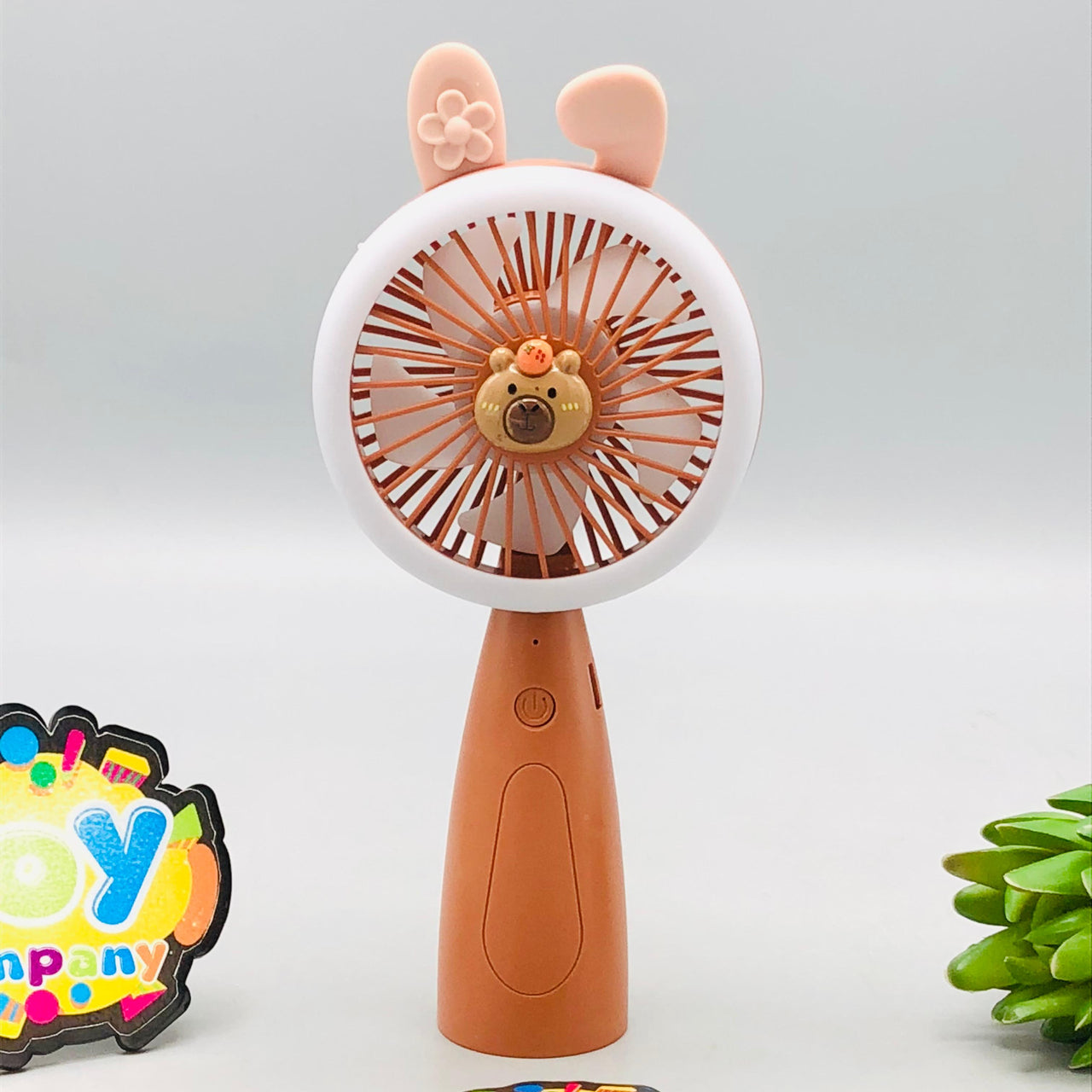Rechargeable Handheld Cooling Fan With Light