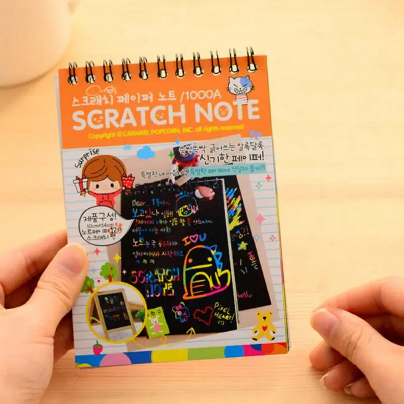 Scratch Notebook With Wooden Stick