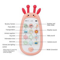 Giraffe Design Kids Musical Puzzle Mobile Phone