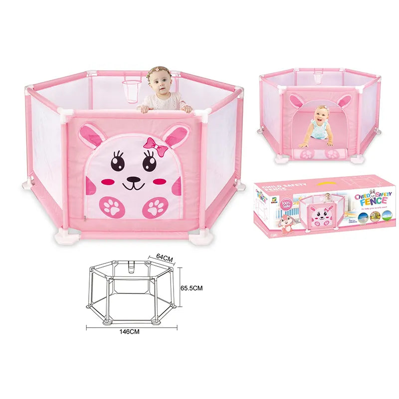 Adorable Child Safety Fence Play Pen With 50 Balls