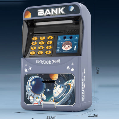 Kids Space Themed Password & Face Recognition ATM Machine