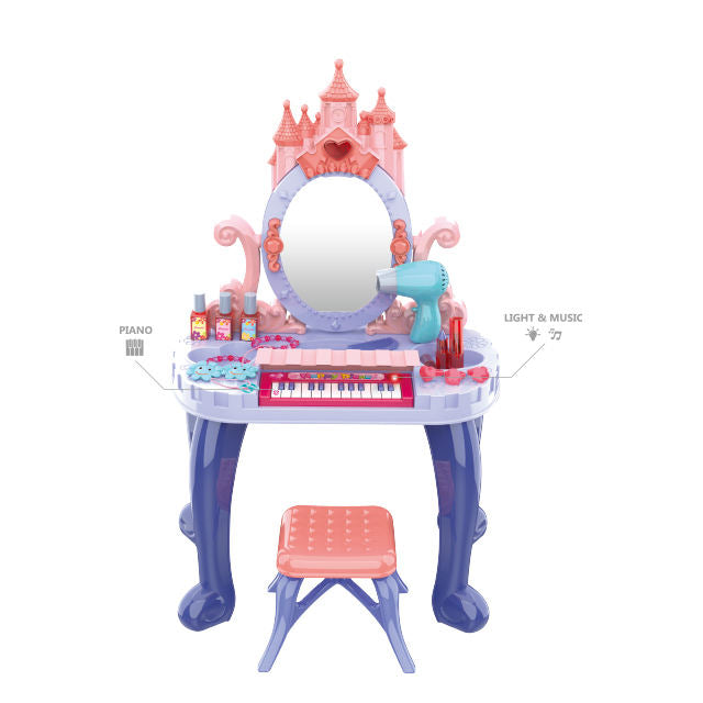 Girls' Vanity - 2 In 1 Piano Dressing Table