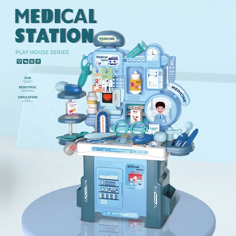 42Pcs Kids Pretend Medial Station Set