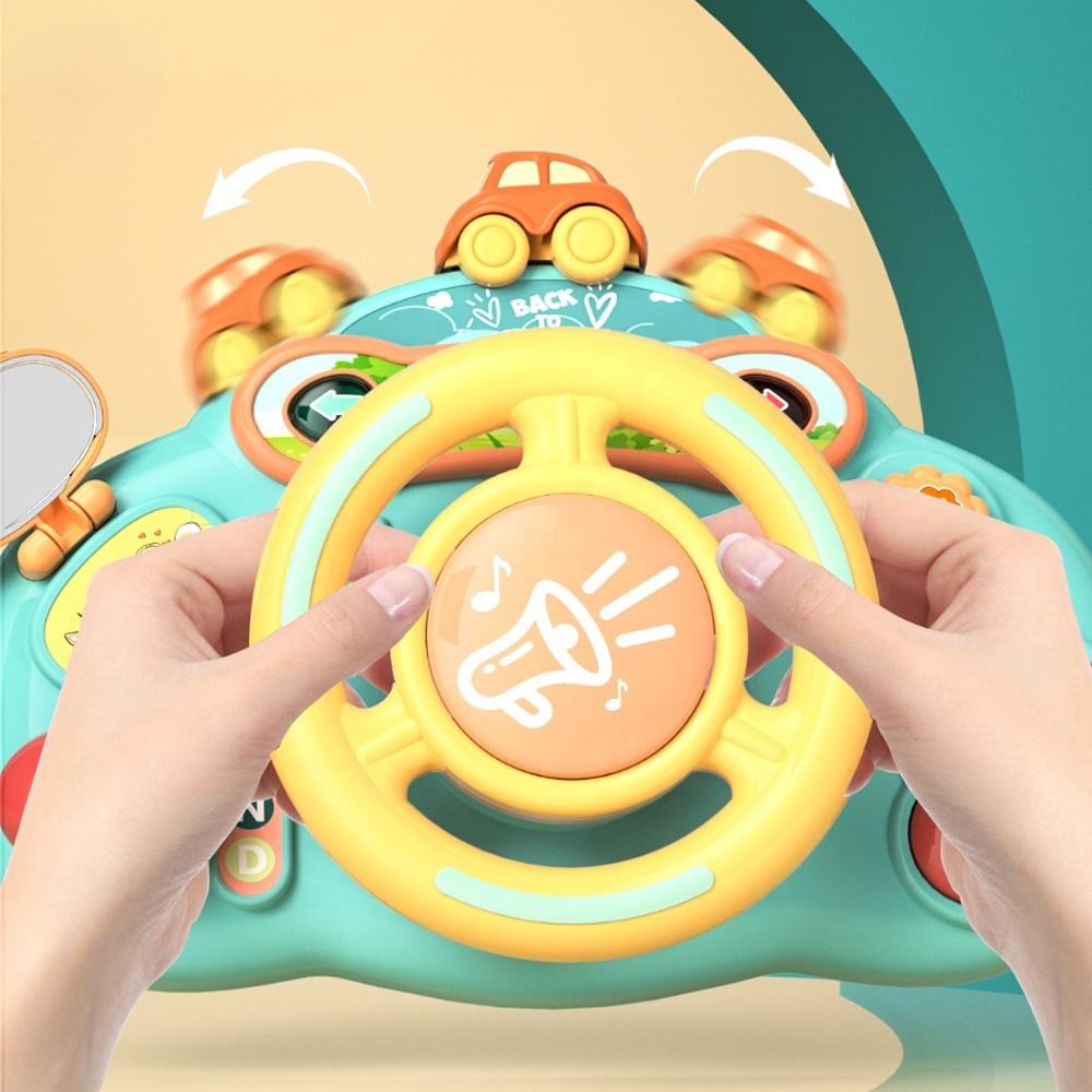 Multi-functional Toddlers Simulation Musical Steering Wheel