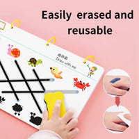 64Pcs Reusable Activity Tracing Book