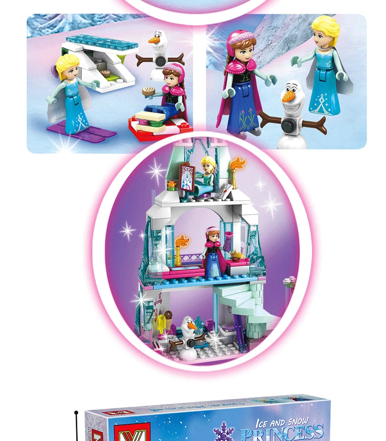 752Pcs Ice and Snow Frozen Princess Castle Set