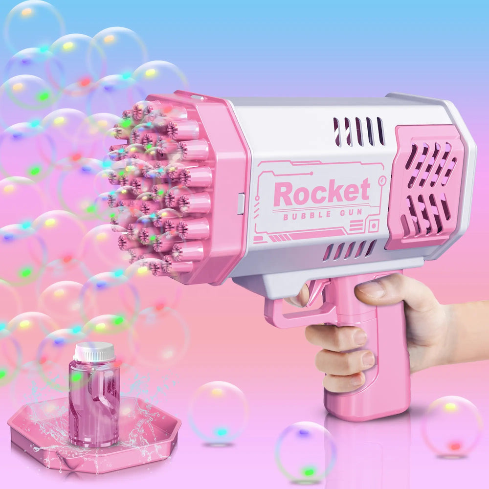 40 Holes Mini Space Rocket Bubble Gun
