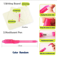 Draw With Lights Fun Painting Board With Nightlight Pen