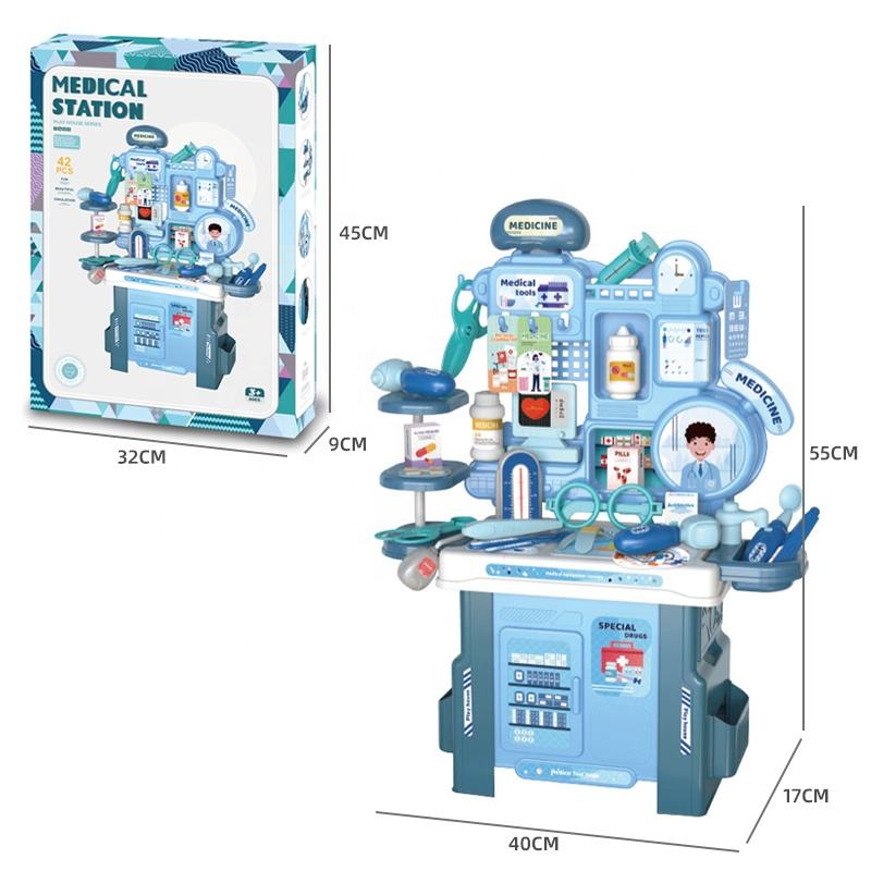 42Pcs Kids Pretend Medial Station Set