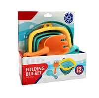Huanger 3Pcs Kids Foldable Bucket Toy