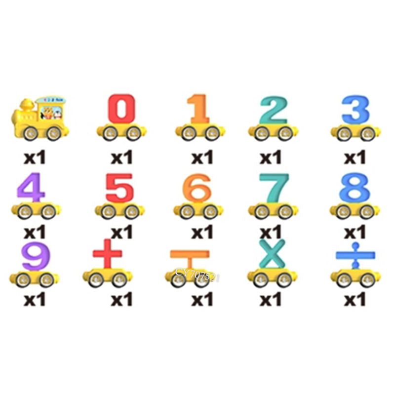 31Pcs Montessori Digital Number Train