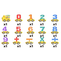 31Pcs Montessori Digital Number Train
